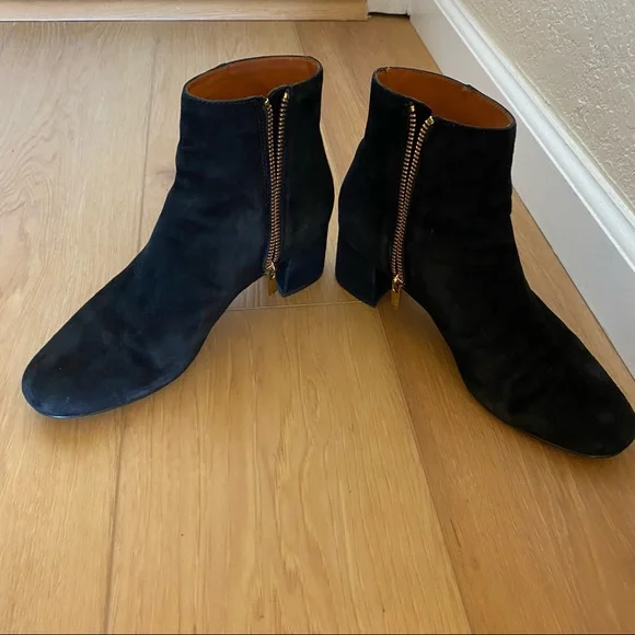& Other Stories Suede Ankle Boots Black EUR38 US7.5 - Picture 3 of 8